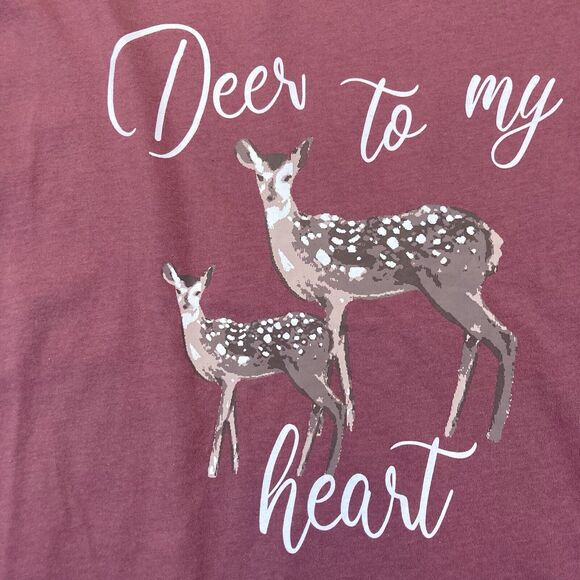 Catherines Sleepwear Shirt Womens Plus 4X Cotton Deer to my Heart - Picture 2 of 7
